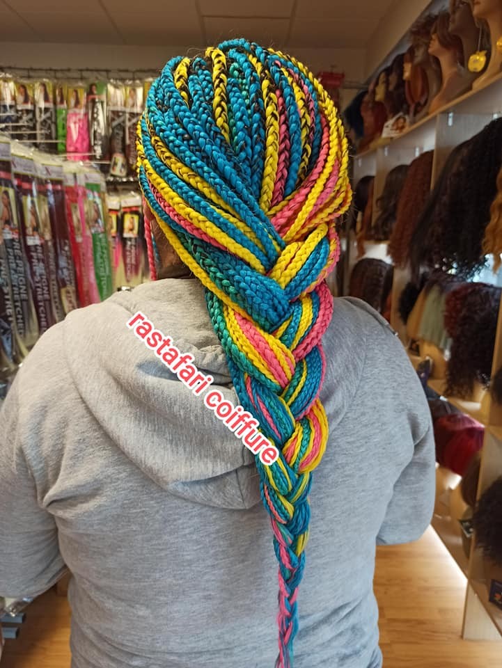 Tresses multicolores